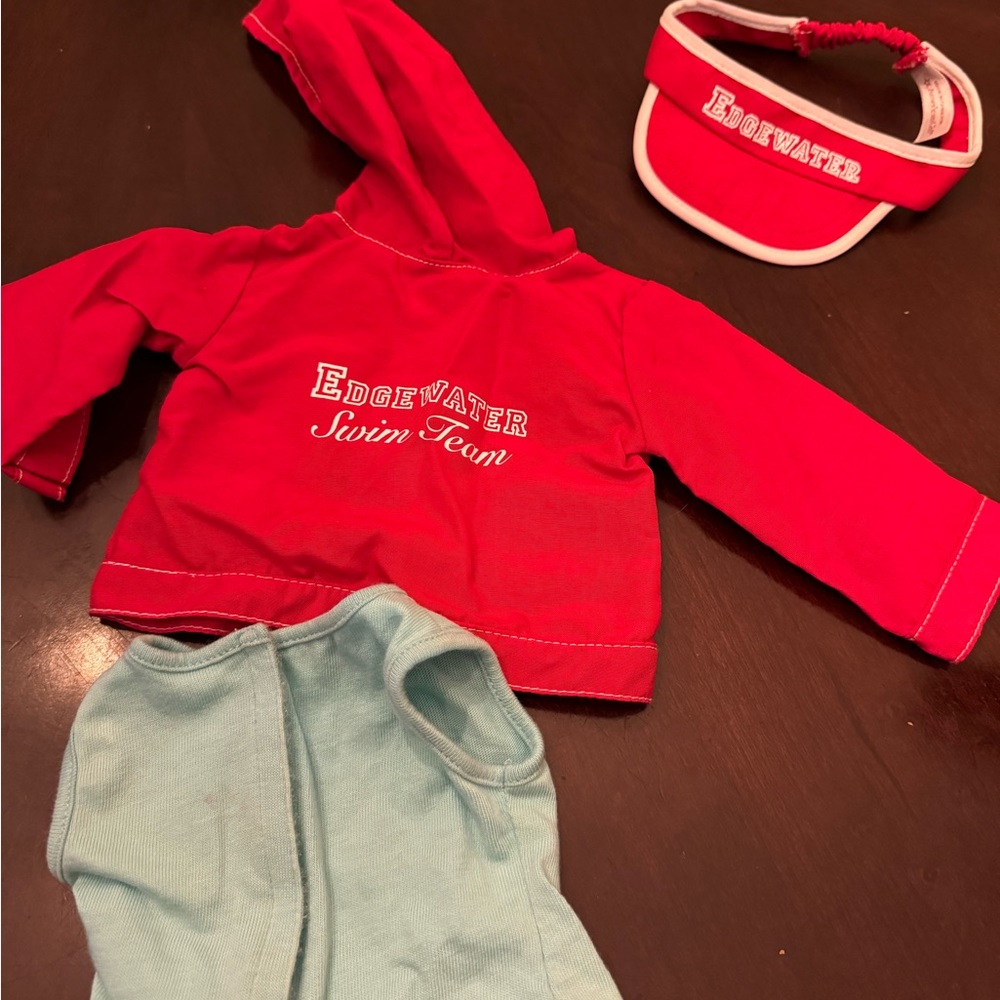 AMERICAN GIRL DOLL GOTY Chrissa Edgewater partial Swim Team Set